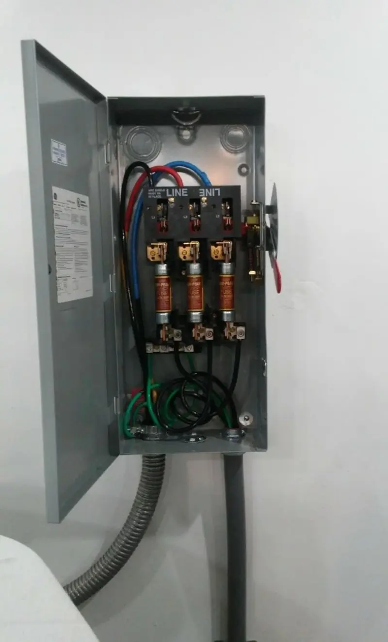 Three-phase disconnect switch installed for Electrical Wiring & Rewiring in Fallston